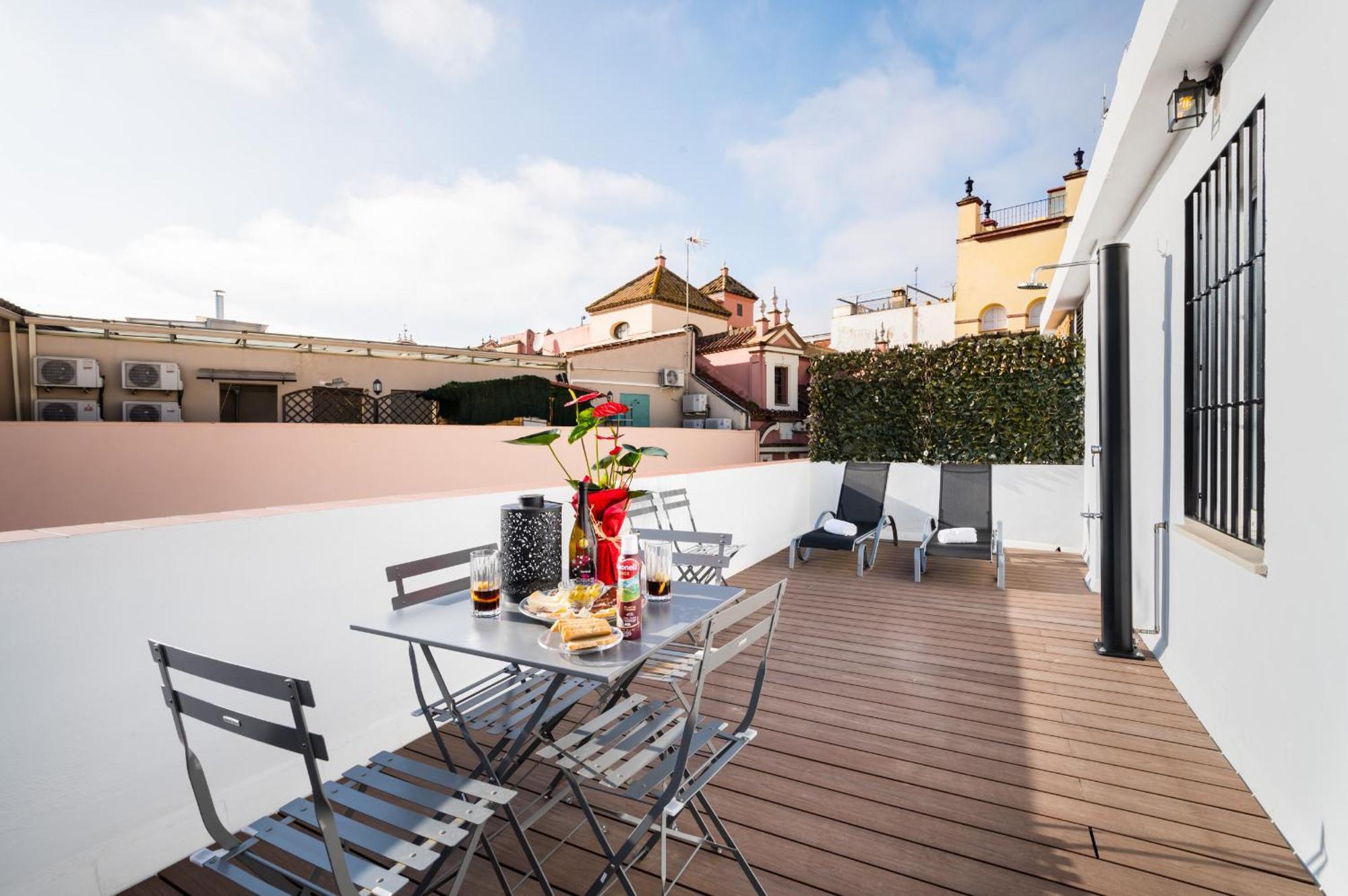 Apartamentos Cruz De San Andres Sevilla Kamer foto